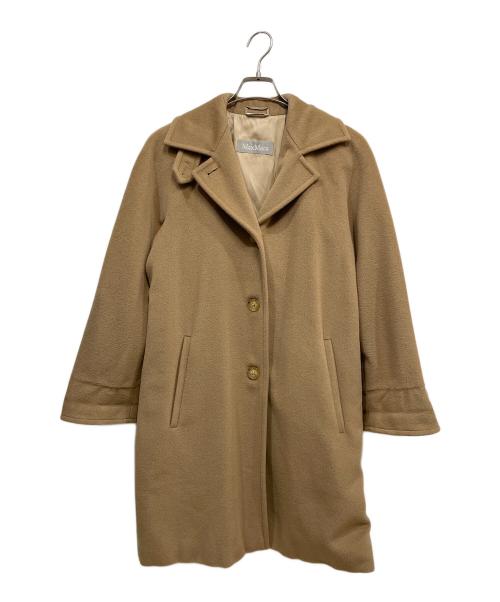 MaxMara（マックスマーラ）MaxMara (マックスマーラ) ウールロングコート ベージュ サイズ:36の古着・服飾アイテム