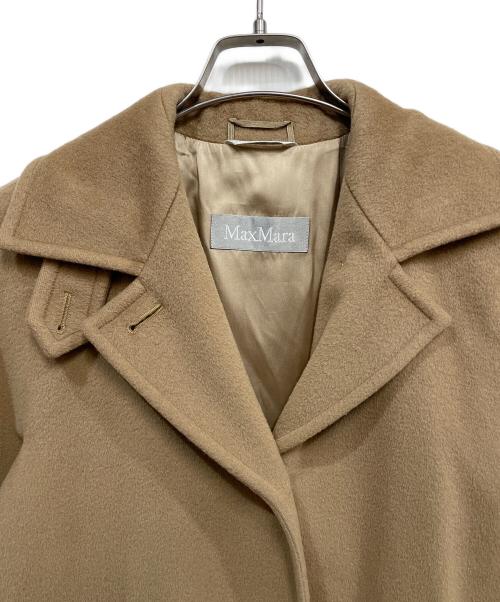 MaxMara（マックスマーラ）MaxMara (マックスマーラ) ウールロングコート ベージュ サイズ:36の古着・服飾アイテム