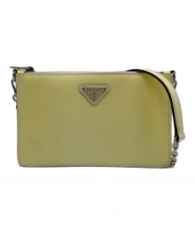 PRADA（プラダ）の古着「チェーンショルダーバッグ」｜イエロー