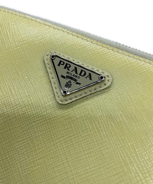 PRADA（プラダ）PRADA (プラダ) チェーンショルダーバッグ イエローの古着・服飾アイテム