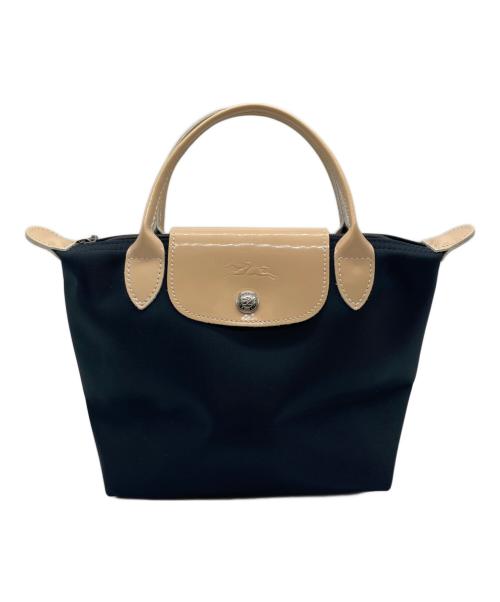 LONGCHAMP（ロンシャン）LONGCHAMP (ロンシャン) ハンドバッグ ネイビーの古着・服飾アイテム