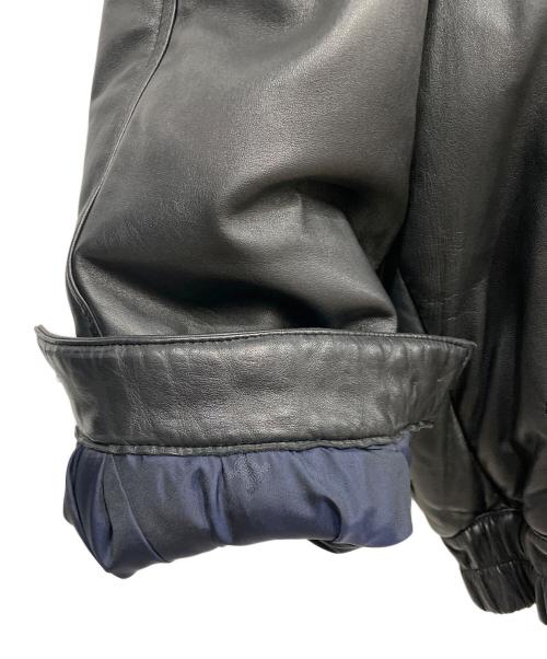 CELINE（セリーヌ）CELINE (セリーヌ) レザージャケット ブラック サイズ:Lの古着・服飾アイテム