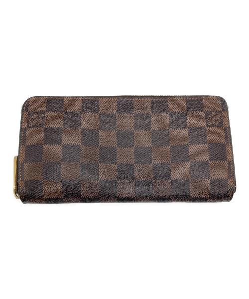 LOUIS VUITTON（ルイ ヴィトン）LOUIS VUITTON (ルイ ヴィトン) ダミエ ラウンドファスナージッピーウォレット ブラウンの古着・服飾アイテム