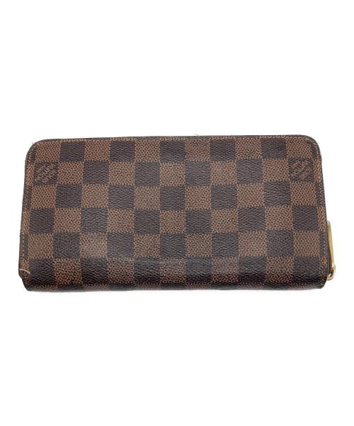 LOUIS VUITTON（ルイ ヴィトン）LOUIS VUITTON (ルイ ヴィトン) ダミエ ラウンドファスナージッピーウォレット ブラウンの古着・服飾アイテム