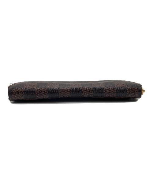 LOUIS VUITTON（ルイ ヴィトン）LOUIS VUITTON (ルイ ヴィトン) ダミエ ラウンドファスナージッピーウォレット ブラウンの古着・服飾アイテム