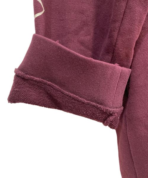 UNDERCOVER（アンダーカバー）UNDERCOVER (アンダーカバー) ダメージ加工オーバーシルエットスウェット ワインレッド サイズ:2の古着・服飾アイテム