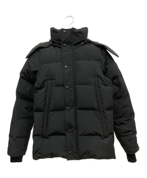 CANADA GOOSE（カナダグース）CANADA GOOSE (カナダグース) WYNDHAM PARKA BLACK LABEL（ウィンダム パーカ ブラックレーベル）ダウンジャケット ブラック サイズ:XSの古着・服飾アイテム