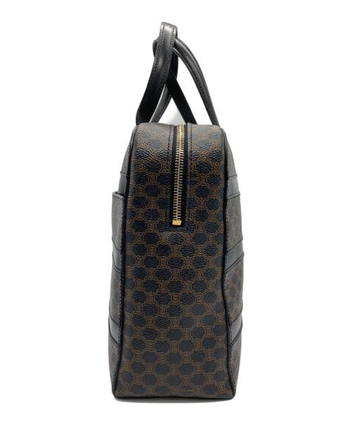 CELINE（セリーヌ）CELINE (セリーヌ) マカダム ハンドバッグ ブラック×ブラウンの古着・服飾アイテム
