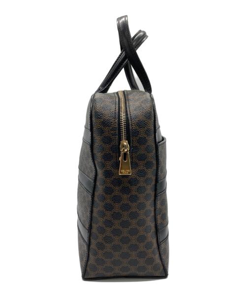 CELINE（セリーヌ）CELINE (セリーヌ) マカダム ハンドバッグ ブラック×ブラウンの古着・服飾アイテム