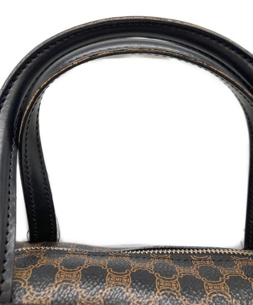 CELINE（セリーヌ）CELINE (セリーヌ) マカダム ハンドバッグ ブラック×ブラウンの古着・服飾アイテム