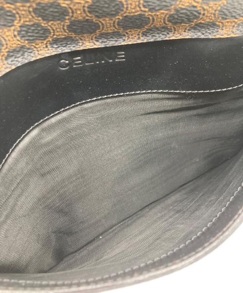CELINE（セリーヌ）CELINE (セリーヌ) マカダム ハンドバッグ ブラック×ブラウンの古着・服飾アイテム