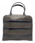 CELINE (セリーヌ) マカダム ハンドバッグ ブラック×ブラウン：25000円