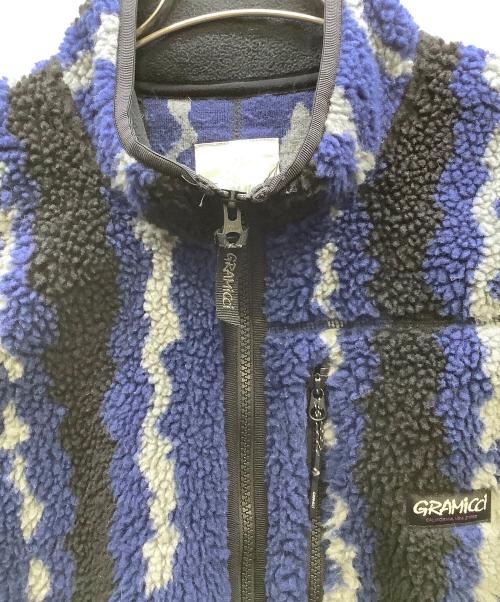 GRAMICCI（グラミチ）GRAMICCI (グラミチ) フリースベスト ネイビー×ブラック サイズ:Mの古着・服飾アイテム