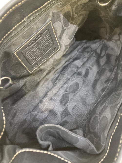 COACH（コーチ）COACH (コーチ) ソーホー レザーバックル ホーボーバッグ ブラックの古着・服飾アイテム