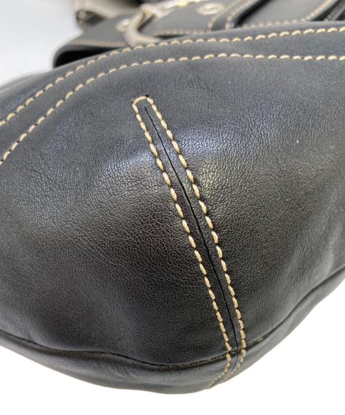 COACH（コーチ）COACH (コーチ) ソーホー レザーバックル ホーボーバッグ ブラックの古着・服飾アイテム