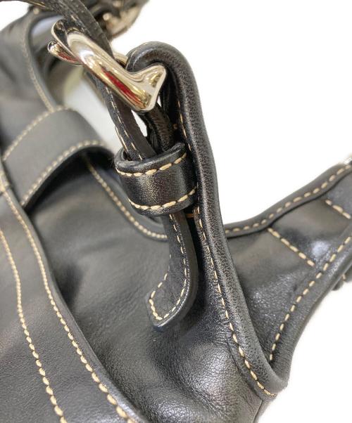 COACH（コーチ）COACH (コーチ) ソーホー レザーバックル ホーボーバッグ ブラックの古着・服飾アイテム