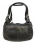 COACH (コーチ) ソーホー レザーバックル ホーボーバッグ ブラック：18000円