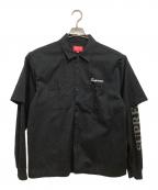 SUPREMEシュプリーム）の古着「サーマルワークシャツ」｜ブラック