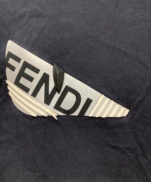 FENDI（フェンディ）FENDI (フェンディ) バッグバグズ（Bag Bugs） 半袖カットソー ネイビー サイズ:Lの古着・服飾アイテム