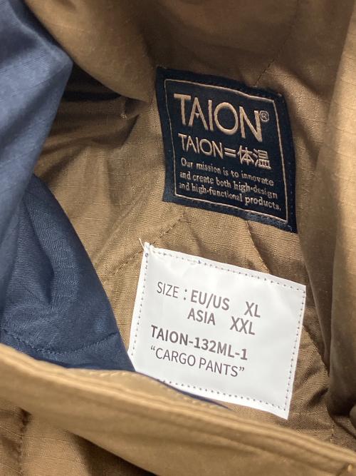 TAION（タイオン）TAION (タイオン) カーゴダウンパンツ カーキ サイズ:XXL 未使用品の古着・服飾アイテム