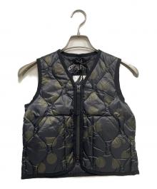 TAION（タイオン）の古着「ダウンベスト」｜グリーン×ブラック