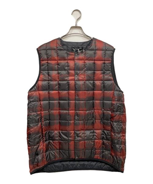 TAION（タイオン）TAION (タイオン) マウンテンアクティブクルーネックインナーダウンベスト レッド×ブラック サイズ:2XL 未使用品の古着・服飾アイテム