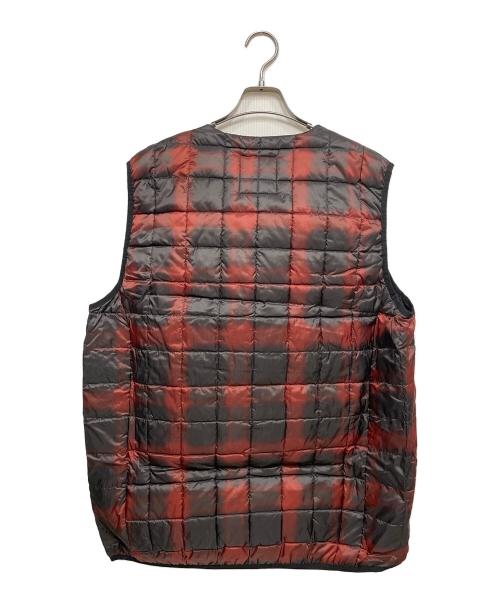 TAION（タイオン）TAION (タイオン) マウンテンアクティブクルーネックインナーダウンベスト レッド×ブラック サイズ:2XL 未使用品の古着・服飾アイテム