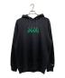 sacai（サカイ）の古着「Flock Print Hooide」｜ブラック