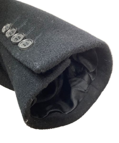 ROBERTO CAVALLI（ロベルトカヴァリ）ROBERTO CAVALLI (ロベルトカヴァリ) カシミヤ混チェスターコート ブラック サイズ:48の古着・服飾アイテム