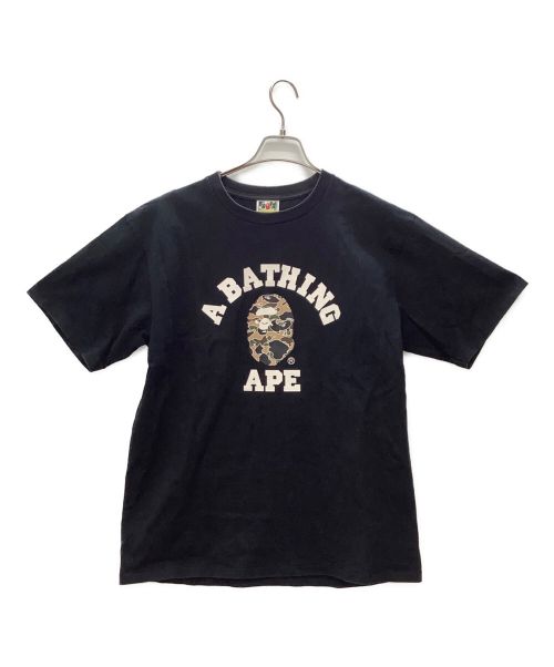 A BATHING APE（ア ベイシング エイプ）A BATHING APE (アベイシングエイプ) Tシャツ ブラック サイズ:XLの古着・服飾アイテム