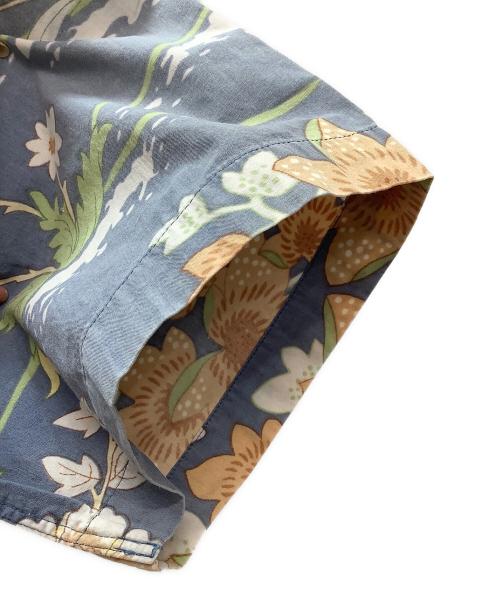 POLO RALPH LAUREN（ポロ・ラルフローレン）POLO RALPH LAUREN (ポロ・ラルフローレン) コットン アロハシャツ ブルー×グリーン サイズ:Mの古着・服飾アイテム