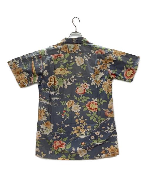 POLO RALPH LAUREN（ポロ・ラルフローレン）POLO RALPH LAUREN (ポロ・ラルフローレン) コットン アロハシャツ ブルー×グリーン サイズ:Mの古着・服飾アイテム