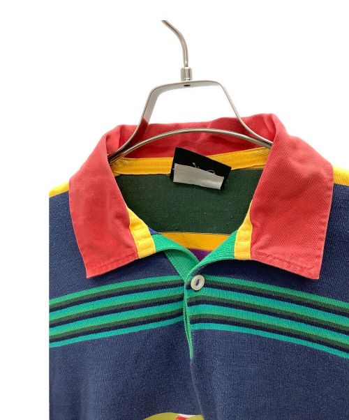 Canterbury（カンタベリー）Canterbury (カンタベリー) ラガーシャツ グリーン×ネイビー サイズ:Mの古着・服飾アイテム