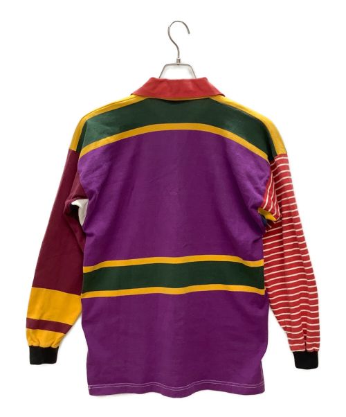 Canterbury（カンタベリー）Canterbury (カンタベリー) ラガーシャツ グリーン×ネイビー サイズ:Mの古着・服飾アイテム