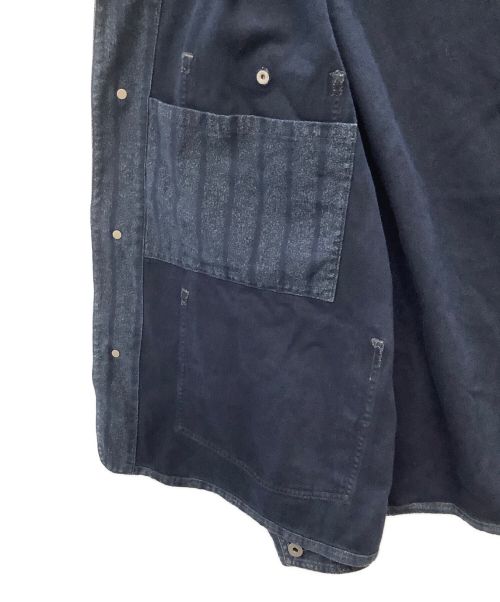 RRL（ダブルアールエル）RRL (ダブルアールエル) LOWELL JKT-LINED-SHIRT JACKET ネイビー サイズ:XXLの古着・服飾アイテム