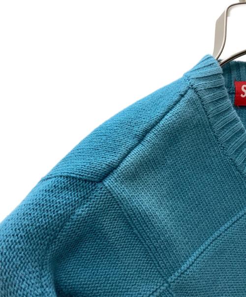 SUPREME（シュプリーム）SUPREME (シュプリーム) Tonal Checkerboard Small Box Sweater スカイブルー サイズ:XLの古着・服飾アイテム