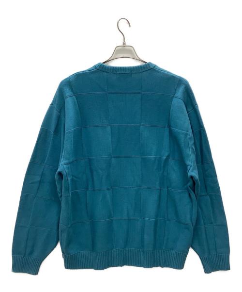 SUPREME（シュプリーム）SUPREME (シュプリーム) Tonal Checkerboard Small Box Sweater スカイブルー サイズ:XLの古着・服飾アイテム