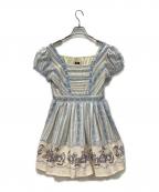 SECRET HONEY×DISNEYシークレットハニー×ディズニー）の古着「ワンピース」｜ホワイト×ブルー