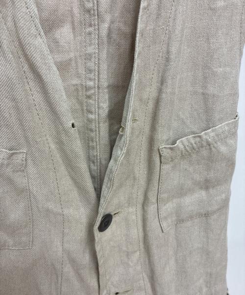 NIGEL CABOURN（ナイジェルケーボン）NIGEL CABOURN (ナイジェルケーボン) リネンベスト アイボリー サイズ:48の古着・服飾アイテム