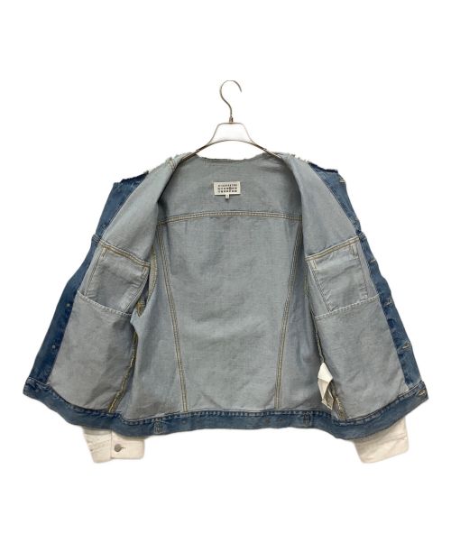 Maison Margiela（メゾンマルジェラ）Maison Margiela (メゾンマルジェラ) ビアンケット ペンキ デニム ジャケット ホワイト サイズ:52の古着・服飾アイテム