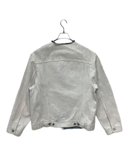 Maison Margiela（メゾンマルジェラ）Maison Margiela (メゾンマルジェラ) ビアンケット ペンキ デニム ジャケット ホワイト サイズ:52の古着・服飾アイテム