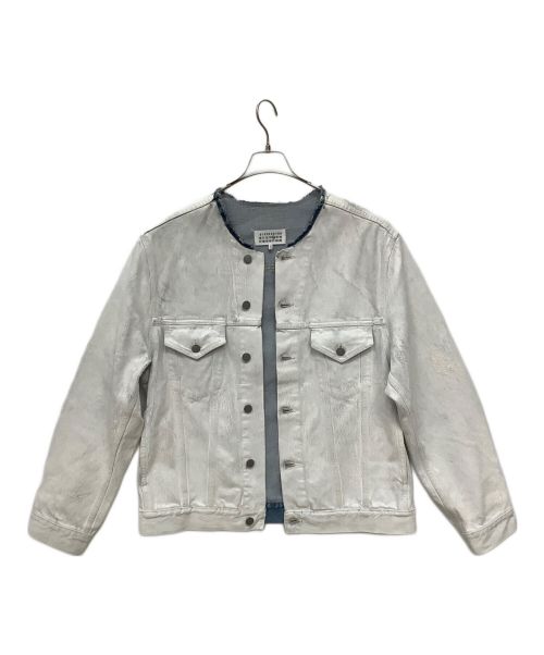 Maison Margiela（メゾンマルジェラ）Maison Margiela (メゾンマルジェラ) ビアンケット ペンキ デニム ジャケット ホワイト サイズ:52の古着・服飾アイテム