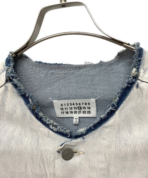 Maison Margiela（メゾンマルジェラ）Maison Margiela (メゾンマルジェラ) ビアンケット ペンキ デニム ジャケット ホワイト サイズ:52の古着・服飾アイテム