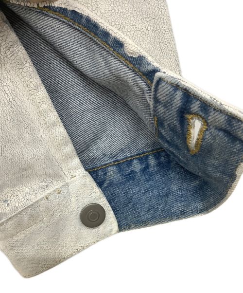 Maison Margiela（メゾンマルジェラ）Maison Margiela (メゾンマルジェラ) ビアンケット ペンキ デニム ジャケット ホワイト サイズ:52の古着・服飾アイテム