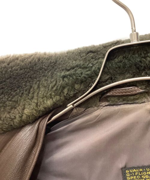 Willis&Geiger（ウィルスガイガー）Willis&Geiger (ウィルスガイガー) G-1フライトジャケット ブラウン サイズ:38の古着・服飾アイテム