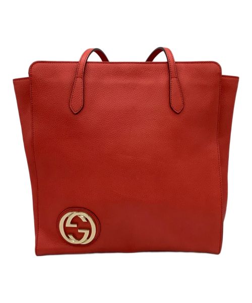 GUCCI（グッチ）GUCCI (グッチ) トートバッグ レッドの古着・服飾アイテム