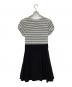 BLUE LABEL CRESTBRIDGE (ブルーレーベルクレストブリッジ) ドッキングワンピース ブラック×グレー サイズ:36：5000円
