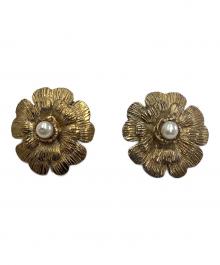 CHANEL（シャネル）の古着「フラワーパールイヤリング」