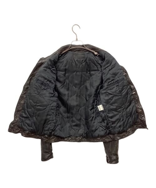 NEIL BARRETT（ニールバレット）NEIL BARRETT (ニールバレット) レザージャケット ダークブラウン サイズ:XSの古着・服飾アイテム