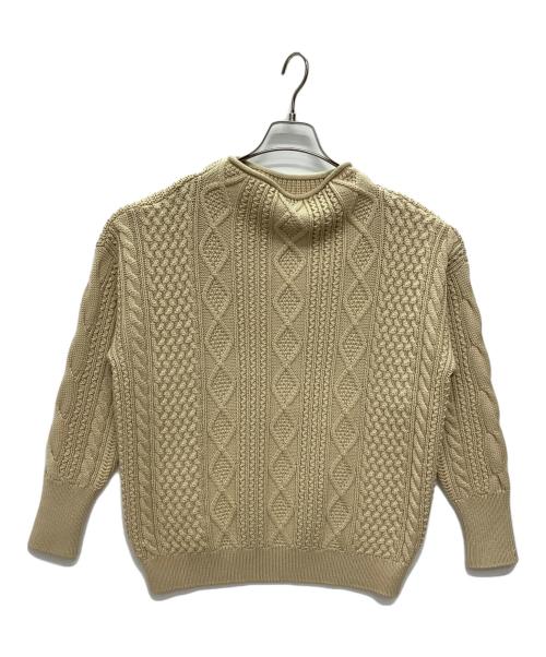 BATONER（バトナ―）BATONER (バトナ―) SIGNATURE CREW NECK ベージュ サイズ:Freeの古着・服飾アイテム